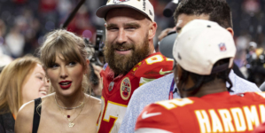 Taylor Swift warns Travis Kelce to behave before Super Bowl