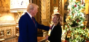 Trump appears with Italian Prime Minister Meloni at Mar-a-Lago