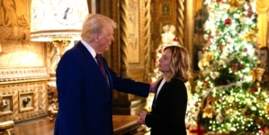 Trump appears with Italian Prime Minister Meloni at Mar-a-Lago