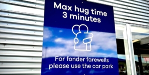 New Zealand airport limits goodbye hugs to 3 minutes