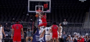 St. John's Zuby Ejiofor throws down vicious two-handed dunk vs. Georgetown