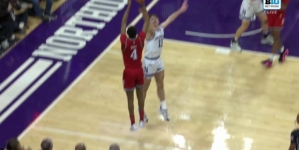 Ace Bailey sinks corner 3-pointer as Rutgers take 43-35 lead over Northwestern at halftime