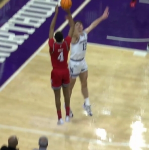 Ace Bailey sinks corner 3-pointer as Rutgers take 43-35 lead over Northwestern at halftime