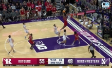 Ace Bailey throws down NASTY alley-oop to extend Rutgers' lead against Northwestern