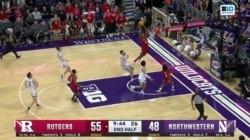 Ace Bailey throws down NASTY alley-oop to extend Rutgers' lead against Northwestern