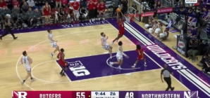 Ace Bailey throws down NASTY alley-oop to extend Rutgers' lead against Northwestern