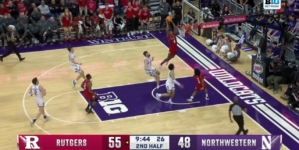 Ace Bailey throws down NASTY alley-oop to extend Rutgers' lead against Northwestern