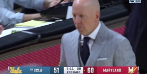 UCLA HC Mick Cronin is given a technical and ejected from the game vs. Maryland