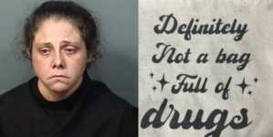 Woman with ‘definitely not a bag full of drugs’ tote arrested for drug possession