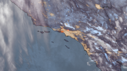 Eaton fire, Palisades fire as seen from space: Satellite images