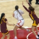 Saylor Poffenbarger hits sick spin move lay-up after Shyanne Sellers forces turnover to give Maryland lead vs. Minnesota!