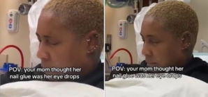 North Carolina woman mixes us nail glue and eyedrops