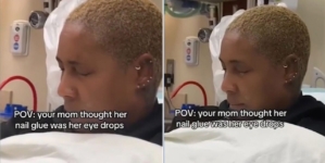 North Carolina woman mixes us nail glue and eyedrops