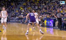 Michigan's Tre Donaldson makes RIDICULOUS NO-LOOK pass to take lead against Northwestern