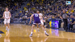 Michigan's Tre Donaldson makes RIDICULOUS NO-LOOK pass to take lead against Northwestern