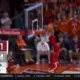 Derik Queen forces a miss then throws down a dunk on the other end, extending Maryland's lead vs. Illinois