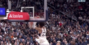 UConn's Hassan Diarra finds Jayden Ross for an AMAZING ALLEY-OOP DUNK vs. Georgetown