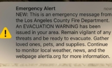 Emergency evacuation alert sent in error to Los Angeles residents