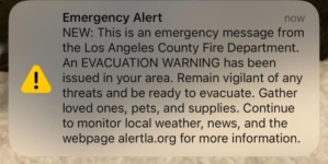 Emergency evacuation alert sent in error to Los Angeles residents