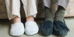 Cozy slippers for warm and happy feet in the wintertime