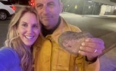 Heart-shaped rock recovered from Palisades fire gives family hope amid devastation