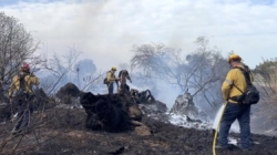 Man believed to be trapped by Olivas fire in Ventura County found dead