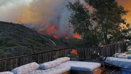 He was the first to report the Palisades fire. He’s still battling to save his home
