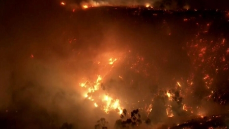 Sunset fire in Hollywood Hills: Evacuations, shelter