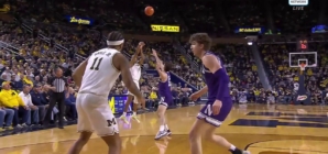 Michigan's Nimari Burnett SPLASHES 3-pointer to extend lead over Northwestern