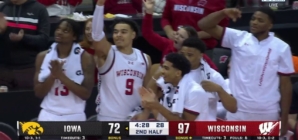 Kamari McGee knocks down corner 3-pointer to secure Wisconsin's 116-85 victory over Iowa