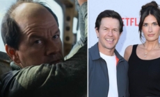 Mark Wahlberg’s wife ‘dove under the covers’ when she saw actor’s shaved head for bald role in ‘Flight Risk’