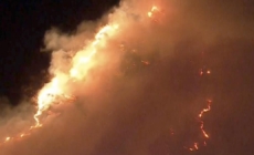 Fire breaks out along 405 Freeway in Sepulveda Pass