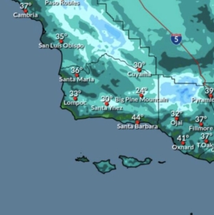 L.A. County overnight temperatures plummet; NWS warns of hypothermia risk