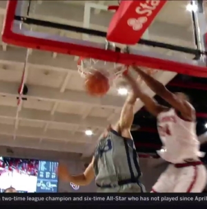 St. John's Zuby Ejiofor THROWS DOWN A VICIOUS DUNK vs. Butler