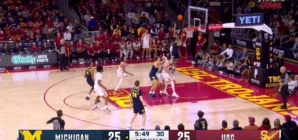 Michigan's Rubin Jones throws down a NASTY putback jam vs. USC