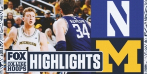 Northwestern Wildcats vs. No. 20 Michigan Wolverines Highlights | FOX College Hoops