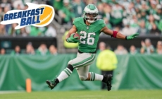 Is it right for the Eagles to sit Saquon Barkley short of the record? | Breakfast Ball