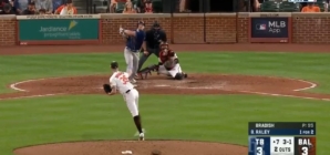 Luke Raley crushes a solo home run to give the Rays a lead against the Orioles