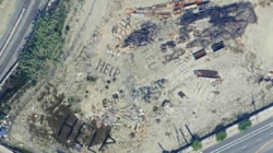 Satellite images of the words ‘help,’ ‘trafico’ near L.A. railroad go viral