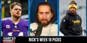 Nick's Picks: Vikings (+2.5) upset Lions, Steelers (+2) defeat Bengals in Week 18 | What's Wright?