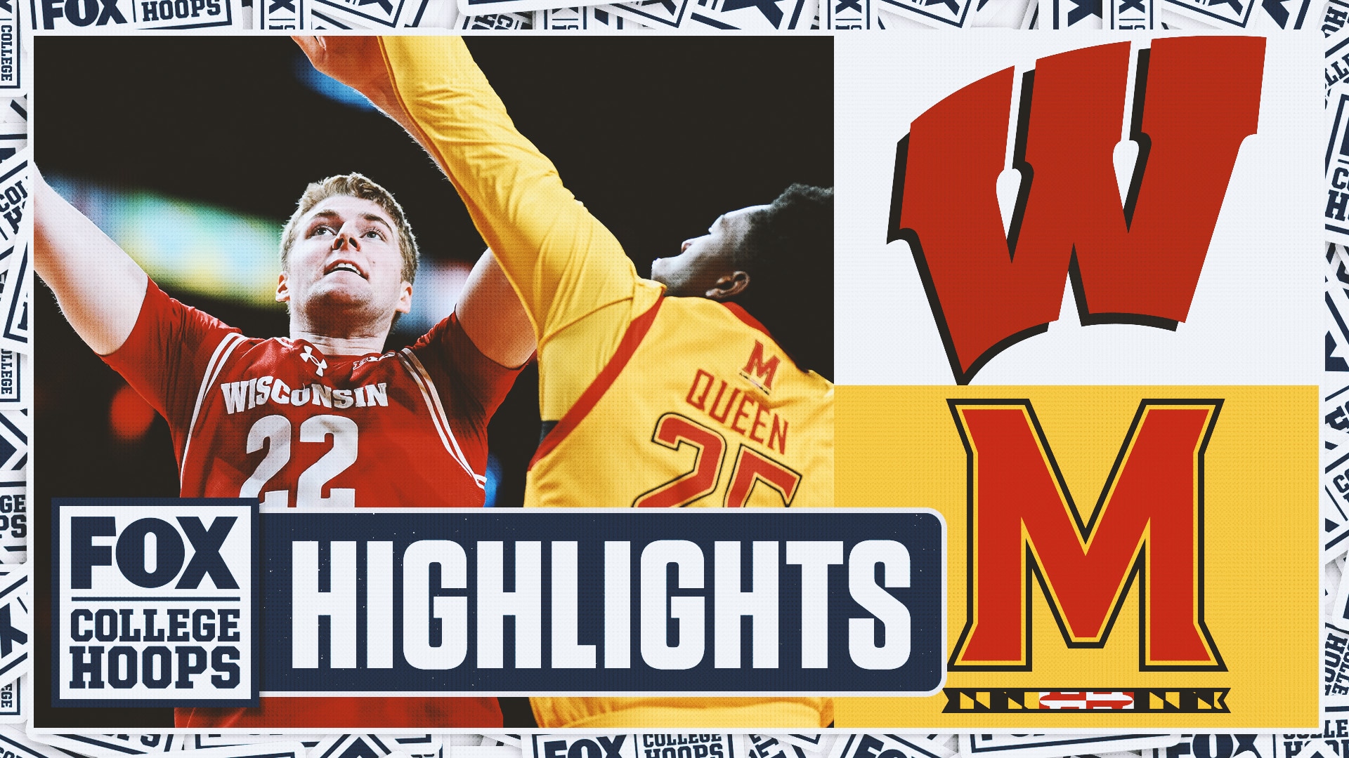 No. 17 Wisconsin Badgers vs. Maryland Terrapins Highlights | FOX College Hoops