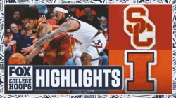 USC Trojans vs. No. 13 Illinois Fighting Illini Highlights | FOX College Hoops