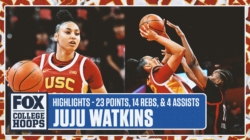 Juju Watkins compiles 23-point double-double in No. 4 USC’s 92-42 win over Rutgers | CBB on FOX