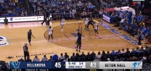 Villanova's Eric Dixon makes 3-pointer to extend lead against Seton Hall