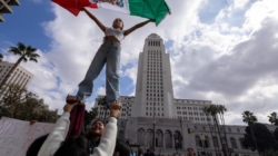 Hundreds of L.A. students join immigration protests; City Hall vandalized, police say