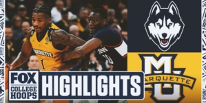 No. 25 UConn Huskies vs. No. 9 Marquette Golden Eagles Highlights | FOX College Hoops