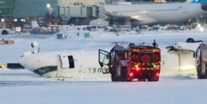 Passenger on flipped Delta jet in Toronto recalls being upside down, ‘hanging from our seatbelts’