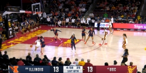 USC’s JuJu Watkins pulls off impressive euro step en route to dazzling finish vs. Illinois