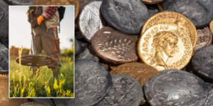 Unusual mix of Roman, British coins dating back to Biblical times found by hobbyists