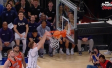 Cooper Flagg throws down amazing TWO-HANDED SLAM DUNK as Duke leads Illinois